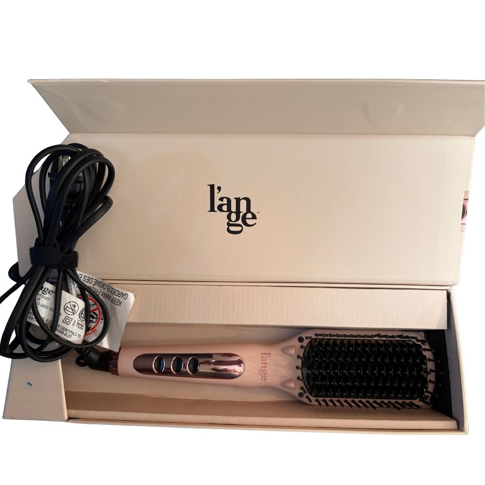 L’ange Le Vite Ceramic Straightening Brush Blush Pink – Used Only a Few Times w/ - Picture 4 of 4